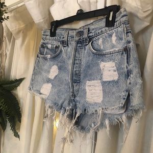 Vintage Levi Distressed Denim Shorts